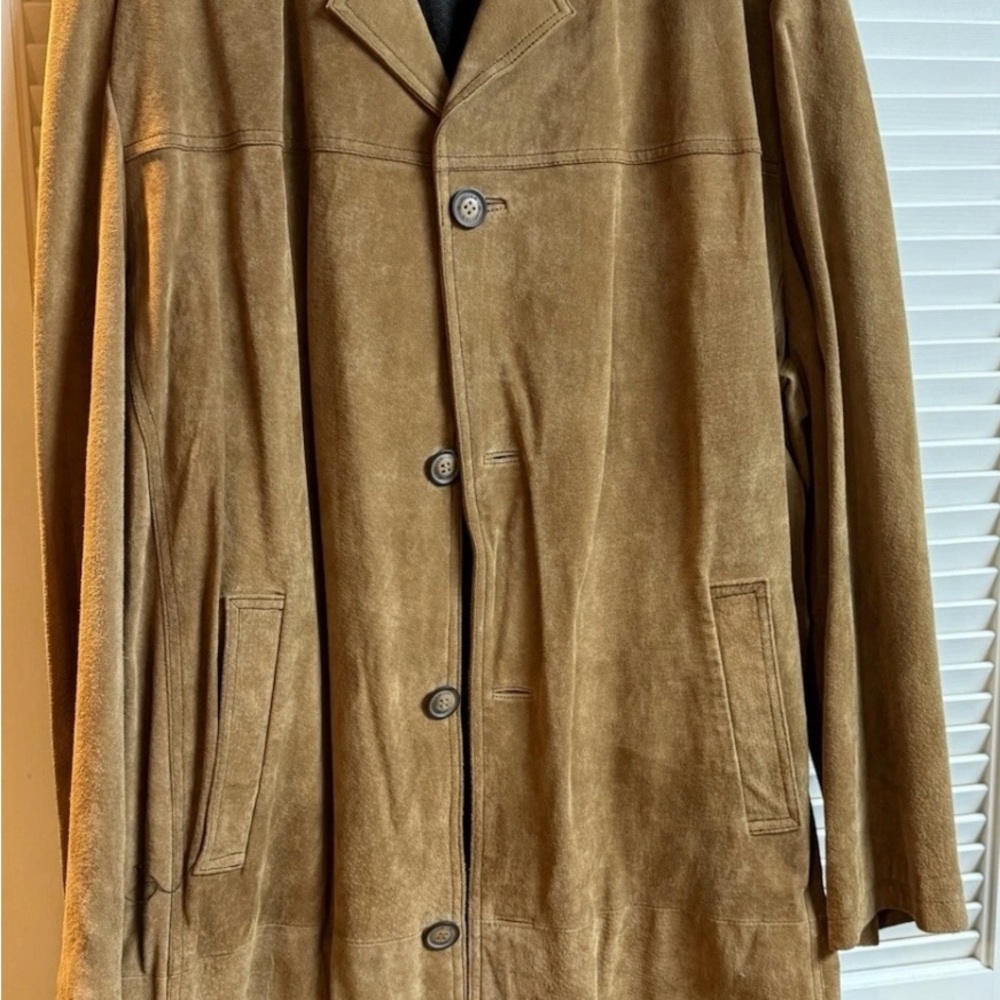 Men's Tan Suede Jacket
